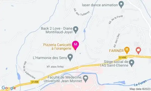 Localisation Pizzeria Le Canicatti