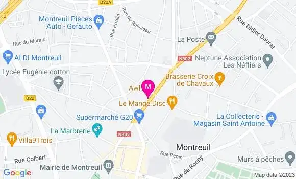 Localisation Restaurant Asiatique Awl