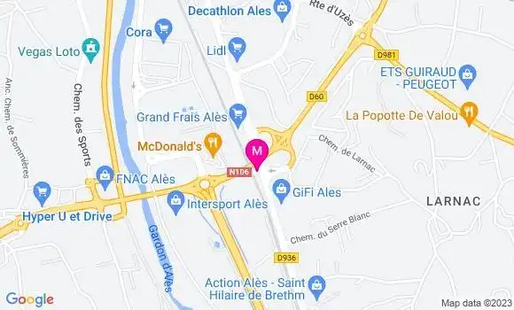 Localisation Pizzeria Pizza Bonici