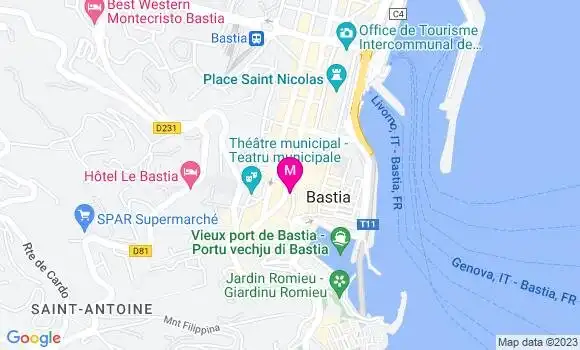 Localisation Restaurant  Le Nova