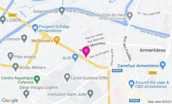 Localisation Le Bistrot d