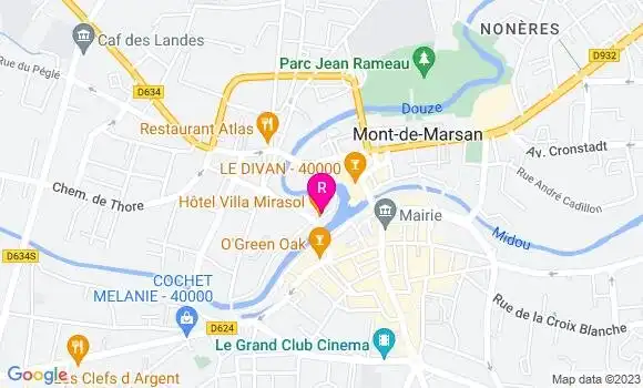 Localisation Restaurant Hôtel Villa Mirasol