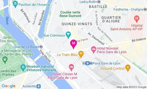 Localisation Bistrot de la Gare
