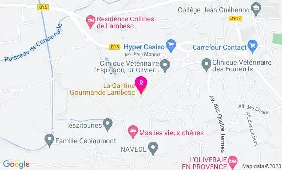Localisation Restaurant  La Cantine Gourmande