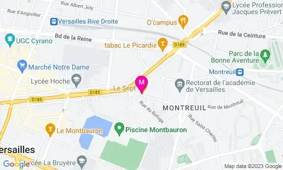 Localisation Restaurant  Le Sept