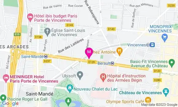Localisation Restaurant  Le 126