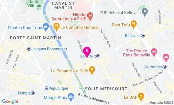 Localisation Restaurant  L