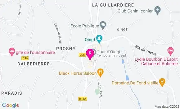 Localisation Restaurant  La Table du Donjon