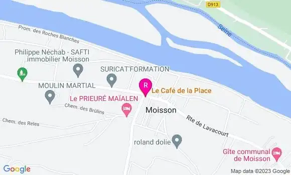 Localisation Restaurant  Le Café de la Place