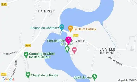 Localisation Restaurant Bar Le Lyvet Gourmand