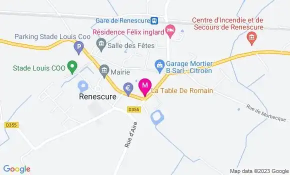 Localisation Restaurant  La Table de Romain