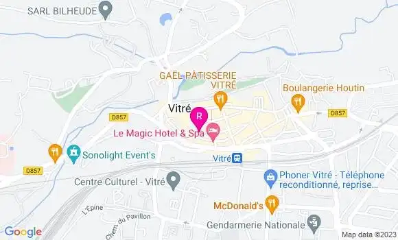 Localisation Restaurant  Les Pieds sous la Table