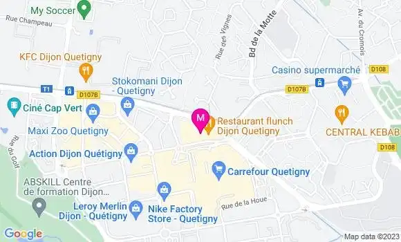 Localisation Restaurant Asiatique Royal Quetigny