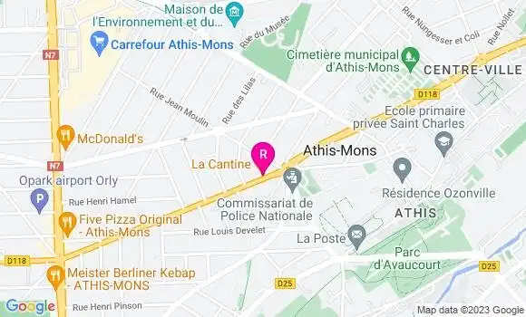 Localisation Restaurant  La Cantine
