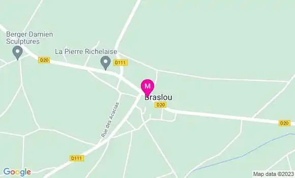 Localisation Restaurant  Le Milcent