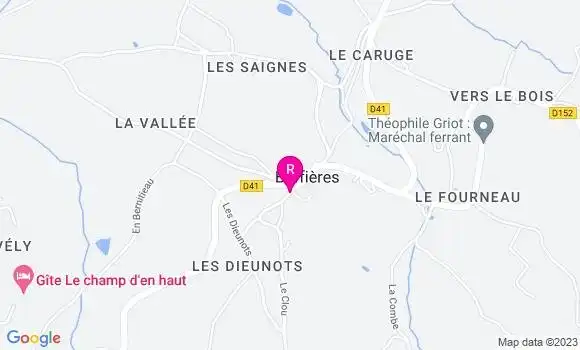 Localisation Restaurant  Le B