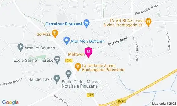 Localisation Restaurant  Midtown
