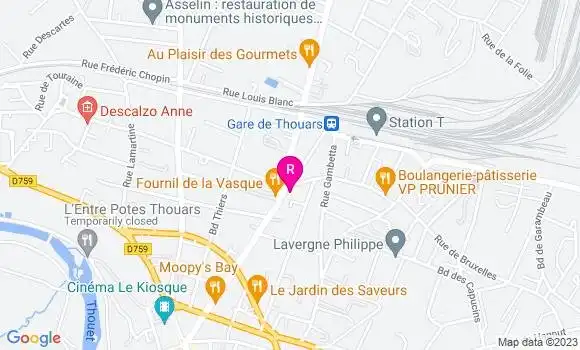 Localisation Restaurant  Roma Pizza