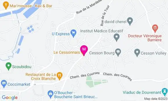 Localisation Restaurant Bar Le Cessonnais