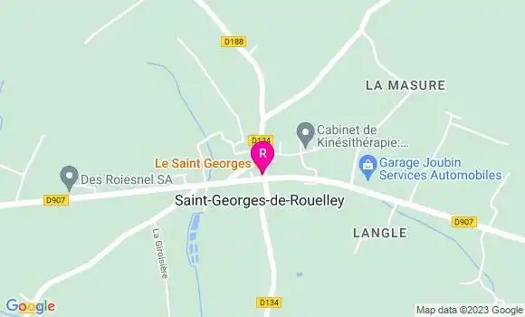 Localisation Restaurant  Le Saint Georges