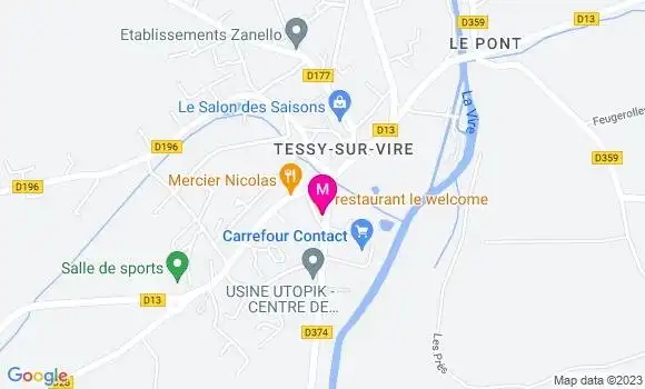 Localisation Restaurant  Le Welcome