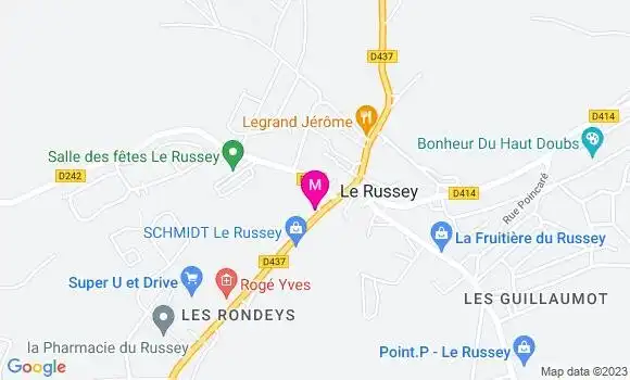 Localisation Brasserie Les Gentianes