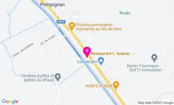 Localisation Restaurant  L
