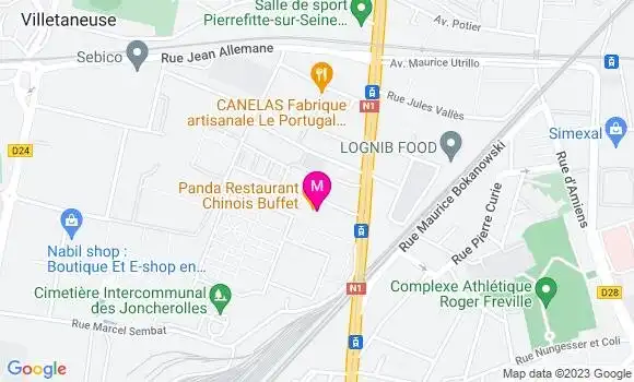 Localisation Restaurant Chinois Panda