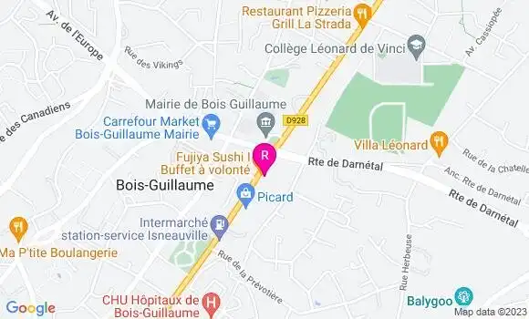 Localisation Fujiya Sushi