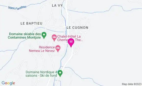 Localisation Auberge du Barattet