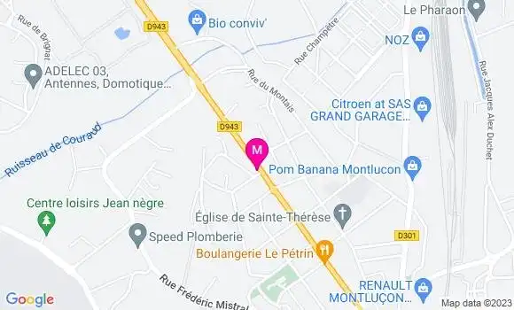 Localisation Restaurant Bar Bar de la Source