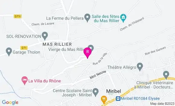 Localisation Restaurant  La Madone