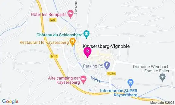 Localisation Auberge La Cheminée