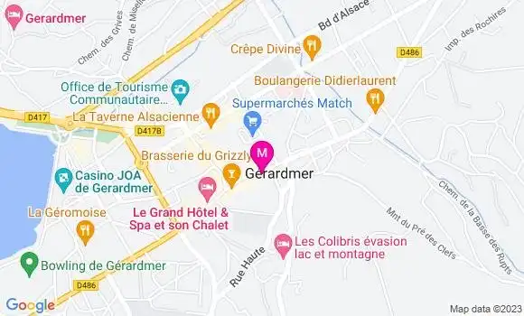 Localisation Restaurant  La P