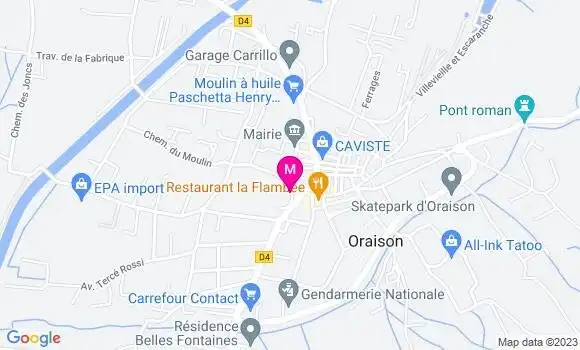 Localisation Restaurant  Les 4 Saisons