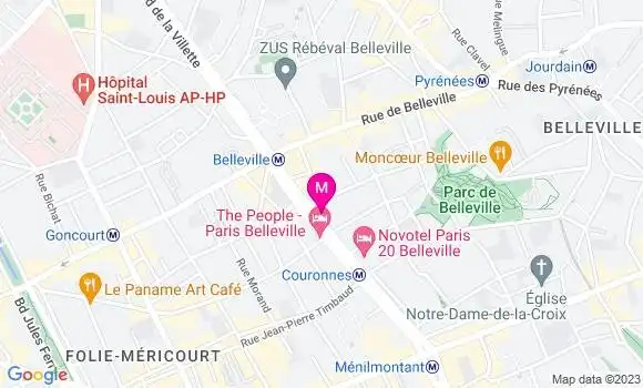 Localisation Restaurant  Les Triplettes de Belleville