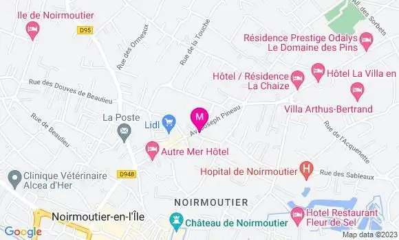 Localisation Restaurant Bar Le Bikini