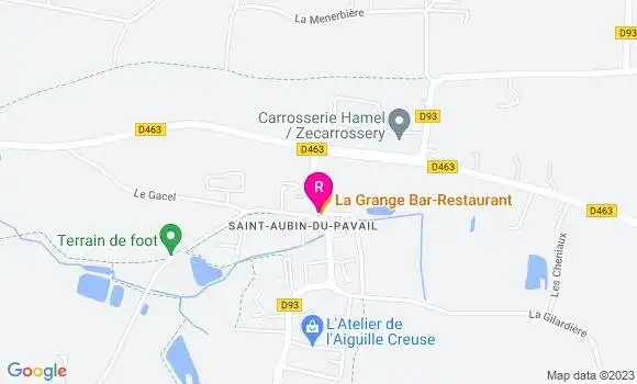 Localisation Restaurant  La Grange du Pavail