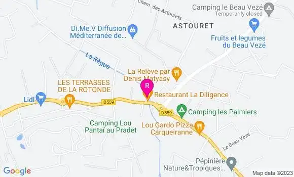 Localisation Restaurant  La Diligence