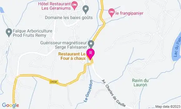 Localisation Restaurant  Le Four à Chaux