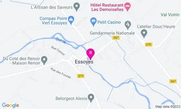 Localisation Restaurant  Les Berges de l