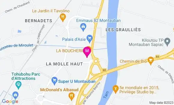 Localisation Restaurant  La Boucherie