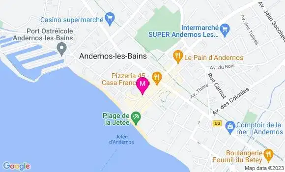 Localisation Brasserie La Villa