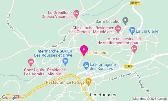 Localisation Pizzeria La Fruitière