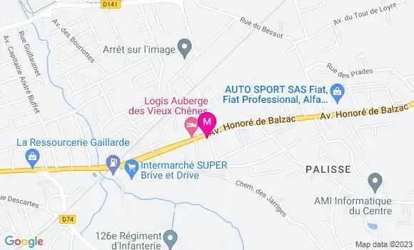 Localisation Restaurant  Relais du Pilou