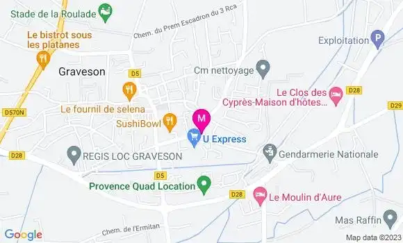 Localisation Restaurant des Arènes