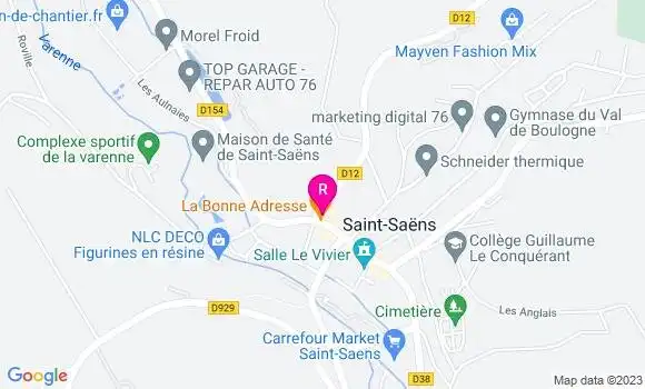 Localisation Restaurant  La Bonne Adresse