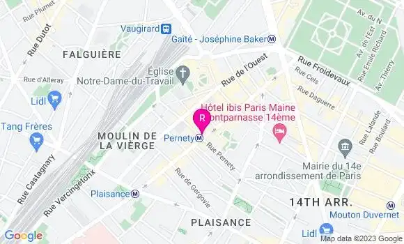 Localisation Restaurant  Au Métro