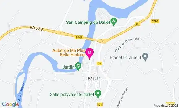 Localisation Auberge Ma Plus Belle Histoire