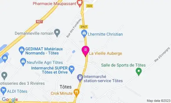 Localisation Restaurant  La Vieille Auberge